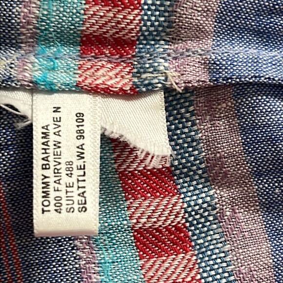 TOMMY BAHAMA PASTELL COLOR LINEN‎ TOP SIZE M - Picture 6 of 7